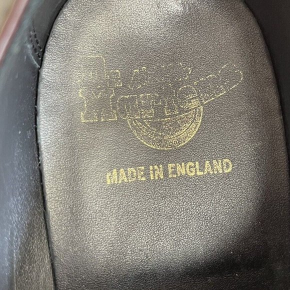90s Vintage MADE IN ENGLAND Dr. Martens 16500 Brogues Wingtip Oxford US 9 Womens - Picture 8 of 13